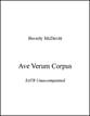 Ave Verum Corpus SATB choral sheet music cover